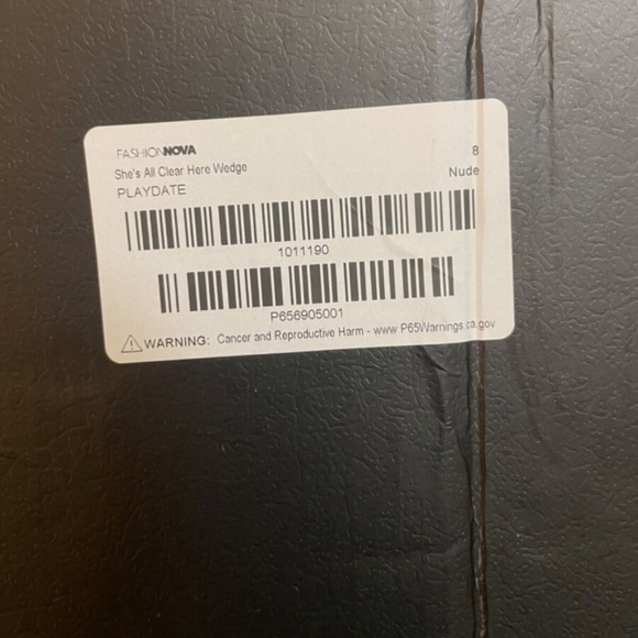 Fashion nova she’s all clear her wedges aka Playdate - Picture 2 of 6